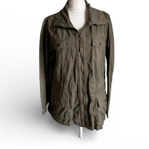 Jade& Ivory brown military jacket size M